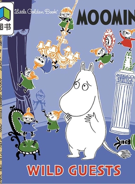 小金书 姆明的野外客人 Little Golden Book Wild Guests Moomin 英文原版 儿童绘本图画故事 进口童书 精装 3岁+ 大音