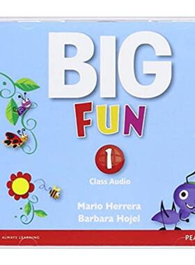 Big Fun Class Audio 1 朗文培生英语学乐趣1级光盘 小学英语 Big English少儿英语课程 5-12岁