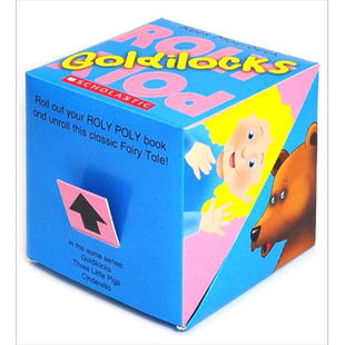 Roly Poly Pop up Box Books 学乐神奇翻转书 Goldilocks 金发女孩和三只熊 低幼韵律启蒙游戏书纸板书翻翻书 英文原版单词 0
