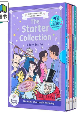 经典儿童文学入门套装5册 扫码听音频 Romeo and Juliet罗密欧与朱丽叶 白鲸 圣诞颂歌 巴斯克维尔的猎犬 科学怪人 英文原版章节书