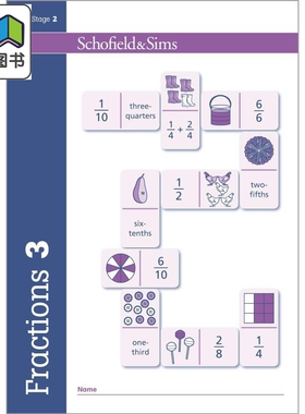 Fractions Decimals & Percentages 3 英国Schofield小学教辅 分数小数百分比 3年级 英文原版幼小数学学习教辅  大音