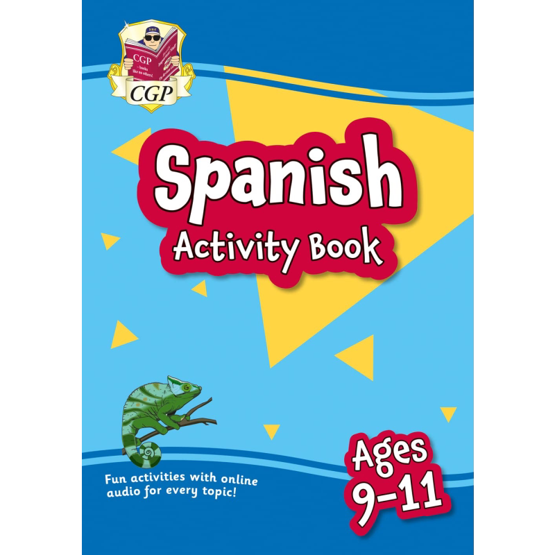 英国原版CGP教辅 New Spanish Activity Book for Ages 9-11 9-11岁西班牙语练习册(含在线音频) 大音