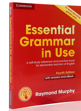Cambridge English in Use 系列 Essential Grammar Book with answers 剑桥基本语法 英文原版书 含答案和互动电子书 自学和