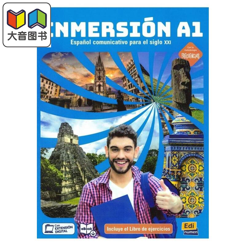 Inmersión A1 ALUMNO 沉浸式西班牙语 A1 学生用书 西文西班牙文原版进口 语言学习工具书 大音