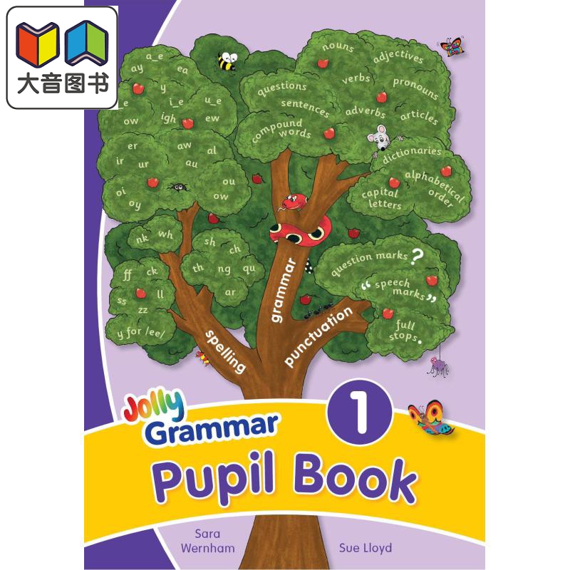 快乐语法 1 学生用书 手写体字母 英式英语版 Jolly Grammar 1 Pupil Book in Precursive Letters 英文原版进口 大音