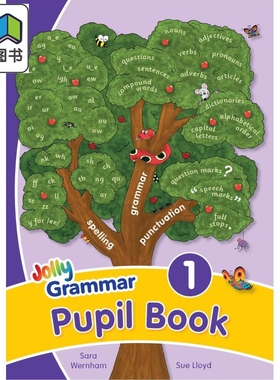 快乐语法 1 学生用书 手写体字母 英式英语版 Jolly Grammar 1 Pupil Book in Precursive Letters 英文原版进口 大音