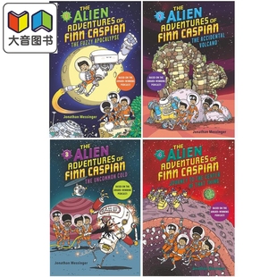 Finn Alien 进口童书 大音 外星冒险记4册 英语读物 Caspian Adventures 儿童冒险故事 英文原版 7岁 章节小说
