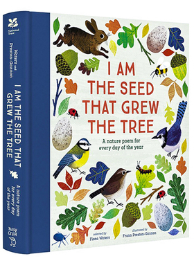 预售 我是大树小小的种子 经典自然诗歌四季集锦 英文原版儿童文学 I Am the Seed That Grew the Tree 精装 英国儿童诗集