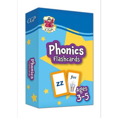 预售 英国CGP原版教辅 New Phonics Flashcards for Ages 3-5: perfect for home learning3-5岁新Phonics抽认卡 大音
