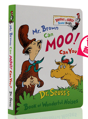 进口英文原版 Mr. Brown Can Moo! Can You?苏斯博士：布朗先生可以嚒嚒叫! 你行么?Dr. Seuss's Book of Wonderful Noises ?
