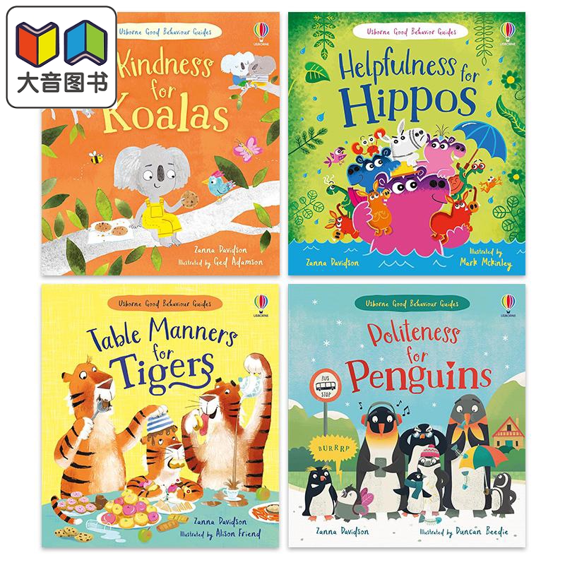 尤斯伯恩教养绘本系列合集 良好行为指南品德培育 英文原版 Politeness for Penguins Table Manners for Tigers 大音
