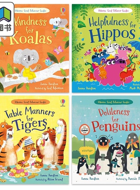 尤斯伯恩教养绘本系列合集 良好行为指南品德培育 英文原版 Politeness for Penguins Table Manners for Tigers 大音