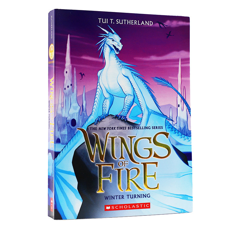 预售 Wings of Fire #7 Winter Turning 火翼飞龙 火焰之翼 火之翼 进口英文原版小说章节书 英语桥梁书 勇闯冰翼国的钻石炼狱