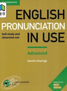 Cambridge English in Use 系列 Pronunciation Advanced Book with Answers 剑桥高级国际英语语音配答案音频 英文原版 工具