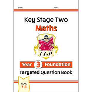 原版CGP教辅 KS2  Year 3-6 Ages 7-11 Maths Targeted Question Book Foundation & Stretch 数学针对性问题书基础加强英文原版