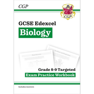 英国CGP教辅 Biology Edexcel AQA GCSE & IGCSE Grade 8-9 Targeted Exam Practice Workbook Question Cards 含答案 英文原版
