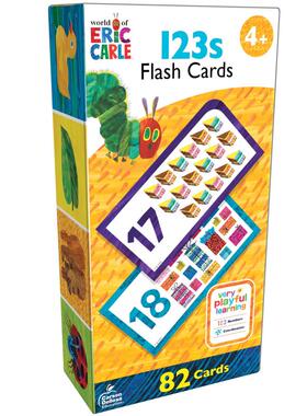 Flashcard Eric Carle 123s 艾瑞卡尔的小世界数字卡片 英文原版 3-6岁