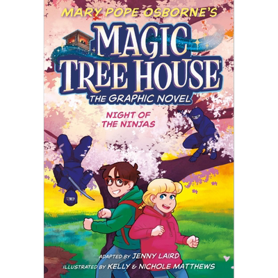 神奇树屋桥梁漫画5 Magic Tree House 5  Night of the Ninjas 英文原版进口小初文学 儿童桥梁漫画 故事书章节书 大音