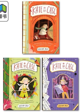 凯特大侦探1-3 共3册 Kate on the Case 英文原版 儿童侦探推理故事 章节小说 进口童书 7岁以上 Hannah Peck 大音