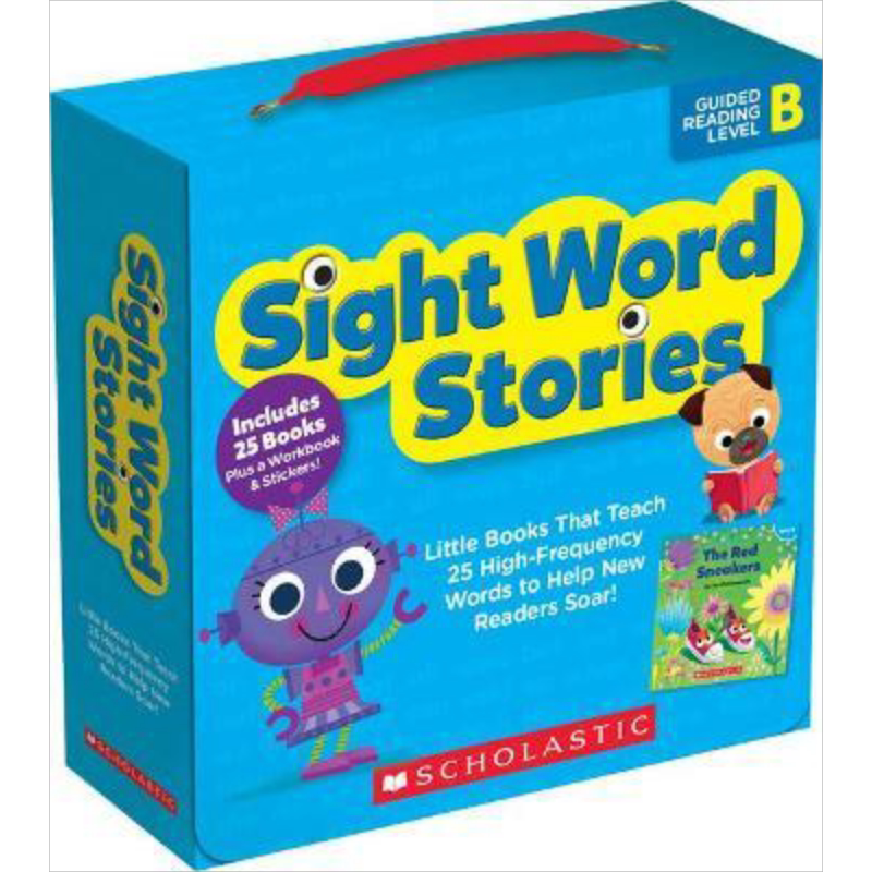 学乐关键词阅读包B级 Sight Word Stories Level B (With Storyplus) 英文原版 儿童自然拼读学习套装 适合初学者 大音