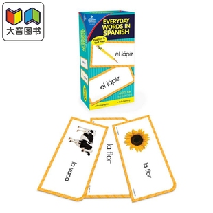 Everyday 西语词汇 Carson 西班牙语日常用语 Words 美国CarsonDellosa Spanish 实物图闪卡 大音 14岁 Dellosa