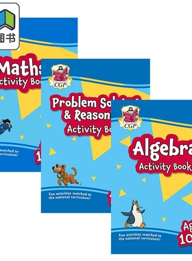 预售 英国CGP原版数学活动书3册 New Problem Solving & Reasoning Maths Algebra Activity Book Ages 10-11 Year 6 大音