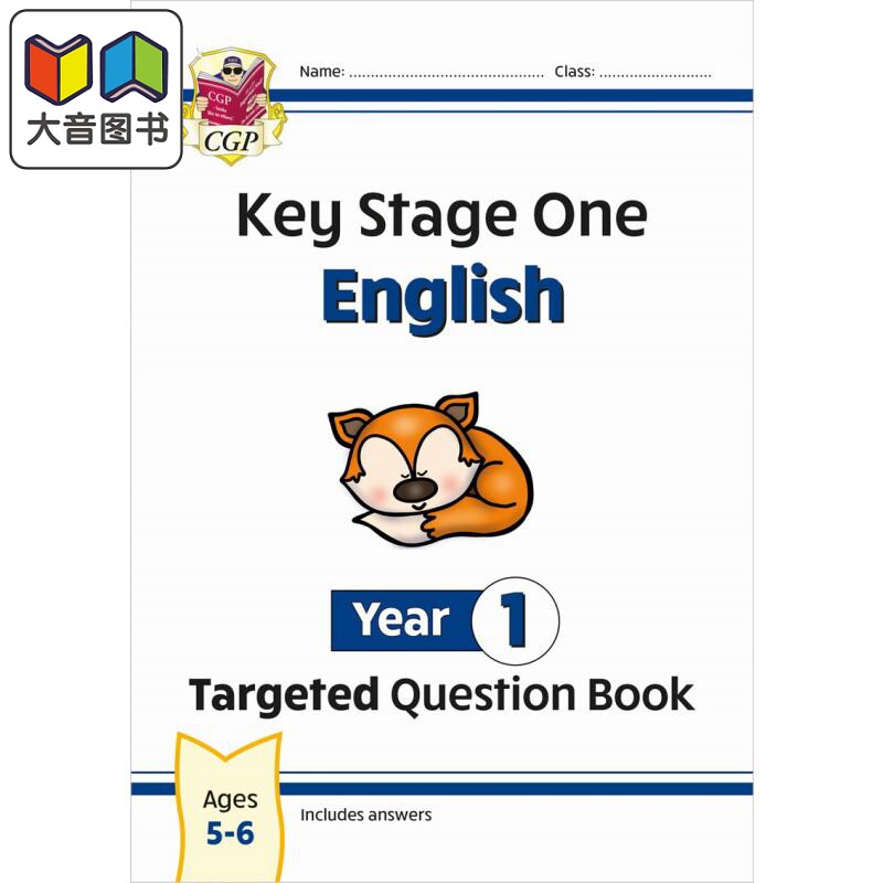 New KS1 English Year 1 Targeted Question Book KS1英语一年级目标题集练习册 英文原版进口 小学教辅参考书 大音
