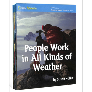 美国国家地理科学入门1级天气和季节读本5册National Geographic Science L1 Weather and Seasons蓝思值BR含音频 大音