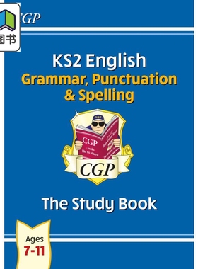 英国原版CGP教辅 新KS2英语语法标点拼写学习书7-11岁 New KS2 English Grammar Punctuation Spelling Study Book 大音