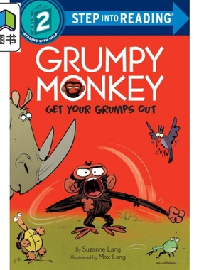 Step into Reading Step 2 Grumpy Monkey Grumps Out 兰登阅读进阶2坏脾气的猴子发脾气 英文原版 儿童绘本 分级阅读 大音