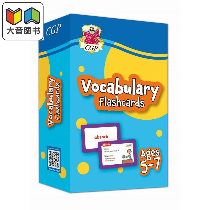 预售 Vocabulary Flashcards for Ages 5-7 5-7岁单词卡片 英文原版进口 小学教辅参考书工具书 英语单词卡片 ...