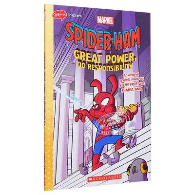 Great Power No Responsibility Spider Ham 蜘猪侠1 学乐桥梁漫画图像小说 Marvel 漫威 蜘蛛侠漫画小说小初文学 大音