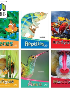Spanish Science Readers 西班牙语原版少儿科普读物 动物系列6册套装 1-3年级 6-9岁 Mamíferos Aves Anfibios 大音