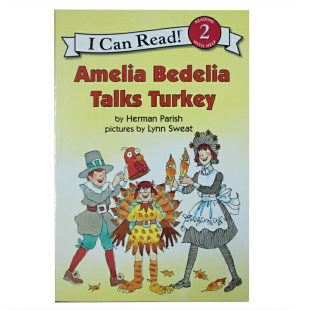 Bedelia can Turkey 英文原版 英语启蒙认知 少儿英文绘本 read 感恩节 儿童分级阅读第二阶段Talks 进口 Amelia