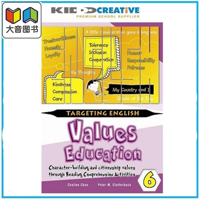 Targeting English Values Education Through Comprehension Book 6 针对英语价值观教育书 6 英语学习 港台原版 大音