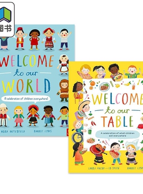 英文原版人文知识儿童绘本2册套装 欢迎来到我们的餐桌世界 Welcome to Our Table World  进口图书 百科图画书 大音