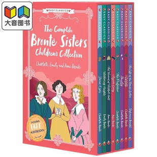 史诗合集 Books 经典 Collection 8册The 文学 Childrens 勃朗特姐妹 Bronte 预售 Complete Set英文原版 Sisters 大音