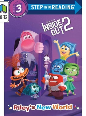 兰登阅读进阶3 迪士尼头脑特工队 2 Step into Reading L3 Disney Inside Out 2 Riley's New World 英文原版进口 大音