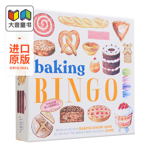 英文原版 大音 Bingo 低幼儿童亲子互动 盒装 美味食物 Baking 烘焙点子 进口图书 Zoe 饼干西饼烹饪宾果游戏 Barker
