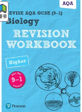 Pearson Revise 培生AQA GCSE生物 提高 复习练习册AQA GCSE Biology Higher Revision Workbook 2025 2026 exams 大音