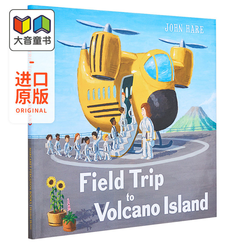 Field Trip to Volcano Island 火山岛实地考察 John Hare 英文原版 进口图书 儿童绘本 无字书 故事图画书 4-8岁