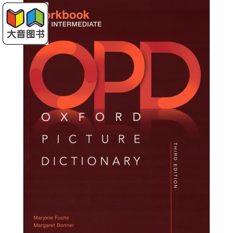 Oxford Picture Dictionary Third Edition Low-Intermediate Workbook 牛津图解词典初级中级练习册第三版 单词学习 大音