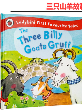 比利羊 原版英文故事书 The Three Billy Goats Gruff Ladybird First Favourite Tales 小飘虫童话读本 小初文学 大音