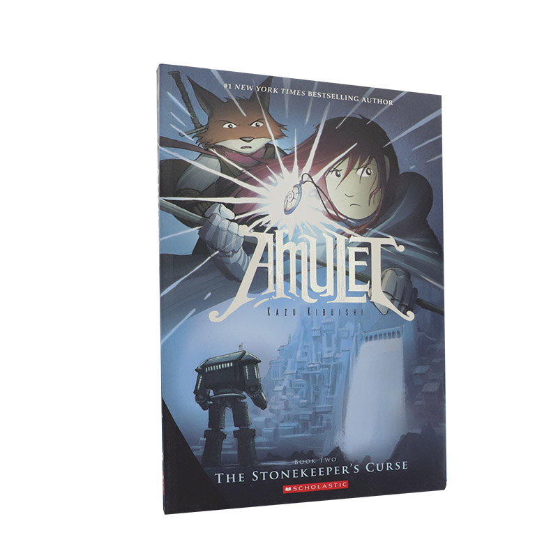 护身符2 英文原版 Amulet #02:The Stonekeeper’s Curse 全彩漫画儿童童书