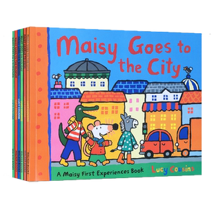 Maisy Swimbag goes camping英文原版 小鼠波波系列全套6册故事 Maisy's Holiday赠环保袋廖彩杏推荐启蒙图画故事书3-6岁 大?