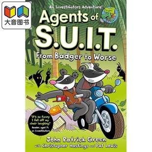 S.U.I.T. 大音 7岁以上 英文原版 Agents 儿童漫画故事 Badger From 进口 变色龙特工2 搞笑侦探推理探险 Worse