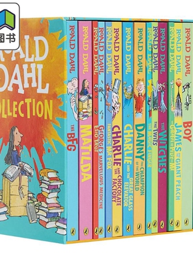 Roald Dahl 罗尔德达尔全集16册 英文原版儿童文学 经典文学 悬疑探险 童话 420L-1020L 7-12岁 查理和巧克力工厂