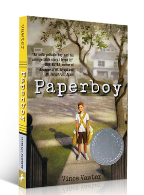 纽伯瑞获奖书单系列 报童 送报男孩 Paperboy 英文原版 青少年小说读物 儿童文学故事书 中小学生课外英语 7-12岁 2014年银奖