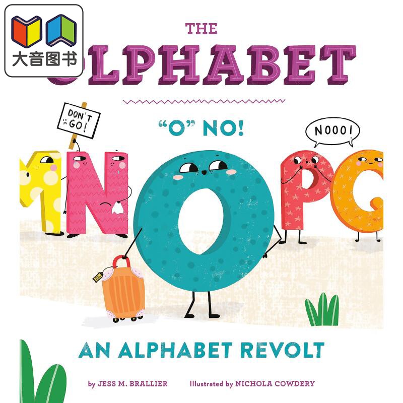 Nichola Cowdery：The Olphabet 说不的字母 英文原版 进口图书 儿童学习绘本图画书 字母表单词 精装精品绘本 大音