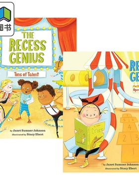 The Recess Genius 课间小天才英文原版儿童绘本2册 亲子读物 故事图画书 Open for Business Tons of Talent 大音
